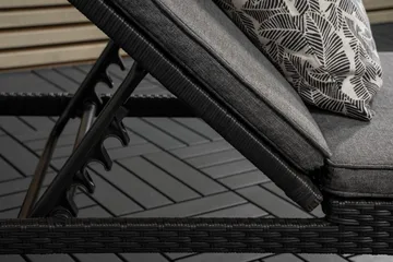 London Solsäng Svart - Venture Home - Products - Utemöbler & utemiljö - Utestol & trädgårdsstol - Solsäng & solvagn