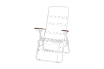 Baden Baden Stol, Orange-blommig 77B - Orange - Products - Utemöbler & utemiljö - Utestol & trädgårdsstol - Solstol - Baden baden stol