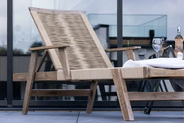 Little John Solstol 200x72 cm - Brun - Products - Utemöbler & utemiljö - Utestol & trädgårdsstol - Solstol