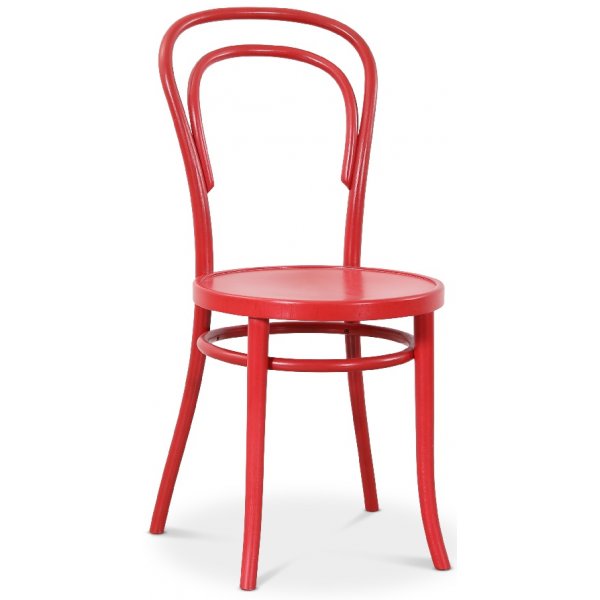 Hardwood stol No14 Classic - rd (bejset)