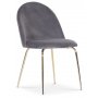 Plaza spisegruppe, marmorbord med 4 Plaza fljlstole - Gr / Hvid / Messing