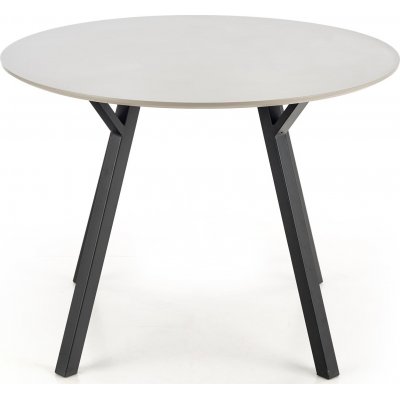 Valarauk spisebord 100 cm - Lysegr/sort