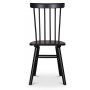 Sintorp spisebordsst, rundt spisebord 115 cm inkl 4 stk. Orust pindestole - Sort marmor (Laminat)
