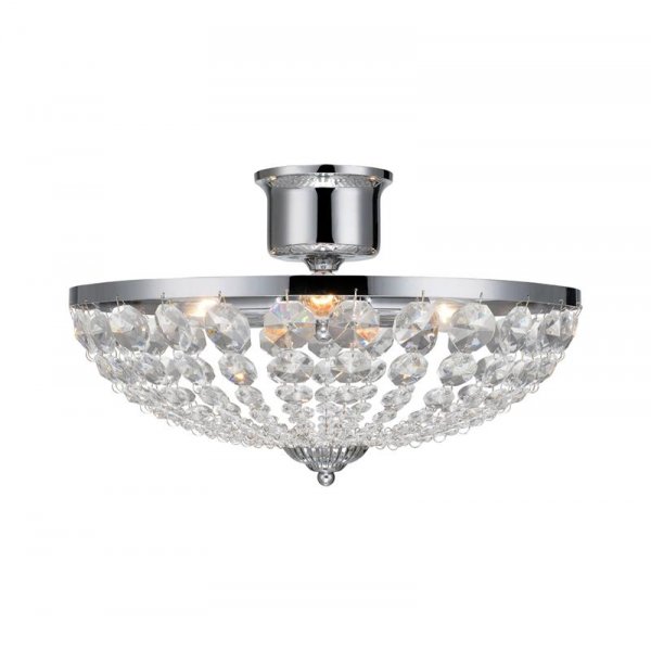 Grns Loftslampe - Krom/Krystal