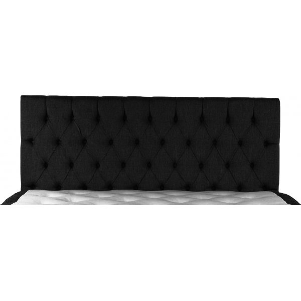 Sam sengegavl (vghngt) 180x70 cm - Sort (Tekstil)