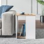 Rom sidebord 40 x 40 cm - Eg/hvid