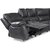 Enjoy recliner-hjørnesofa - 4-pers. (elektrisk) i grå imiteret læder (model H)