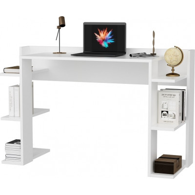 Platanus skrivebord Hvid - 122,7 x 45 cm