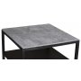 Atlet sort sengebord 70 cm med cementplade
