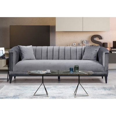 Trendy 3-personers sofa - Mrkegr
