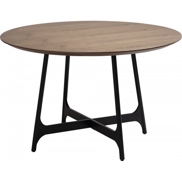 Ooid spisebord 120 cm - Valnddefiner/sort