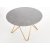 Nocture rundt spisebord 120 cm i diameter - Gr marmorfoliering/guld