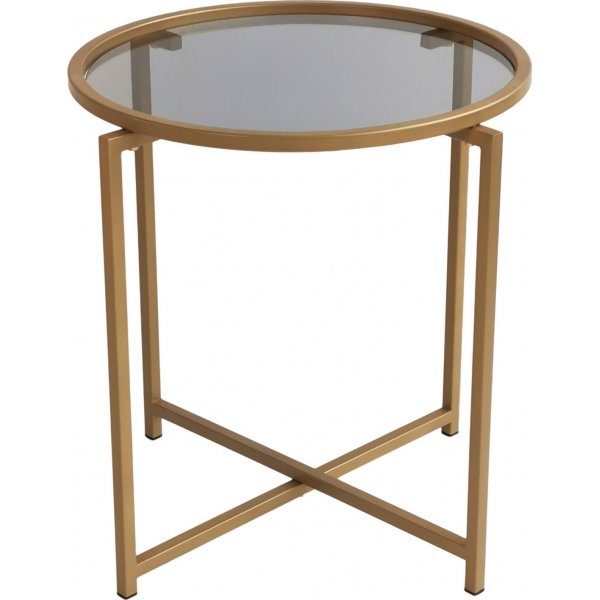 Sephyr sofabord 50 cm - Guld/fume