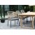 Salt udendrs spisegruppe spisebord 240x100 cm med 6 Ystad stel stole - Teak/Sort