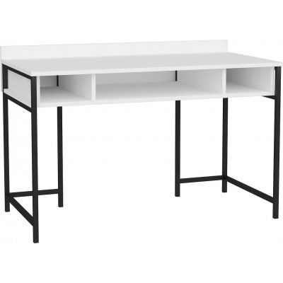 Alma skrivebord 120 x 60 cm - Sort/hvid