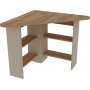 Hjrne hjrne skrivebord 80 x 80 cm - Fyrretr/beige