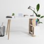 Lagomood skrivebord 120x60 cm - Eg/hvid
