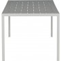 Spisest med 6 stole og spisebord 205 x 90 cm gr/hvid - Copacabana