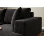 Liva divan sofa hjre - Antracit/kobber