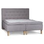 Stjrnan ramme seng 180 cm inklusive sengegavl 5-zoner lomme - Latte
