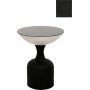 Kalk sidebord 46 cm - Sort/hvid