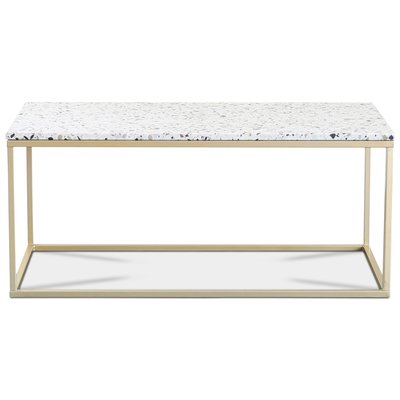 Terrazzo sofabord 110x60 cm - Cosmos Terrazzo & chassis Accent messing
