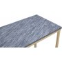 Accent konsolbord 100 - Gr marmor / Messing farvet base