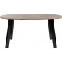 Sammenklappeligt spisebord 120-200 x 120 cm - Eg/sort