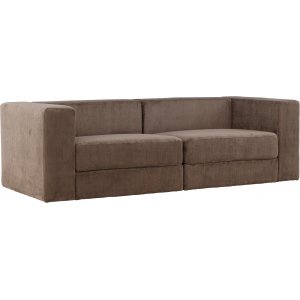 Lumi 3-personers sofa - Brunt hr