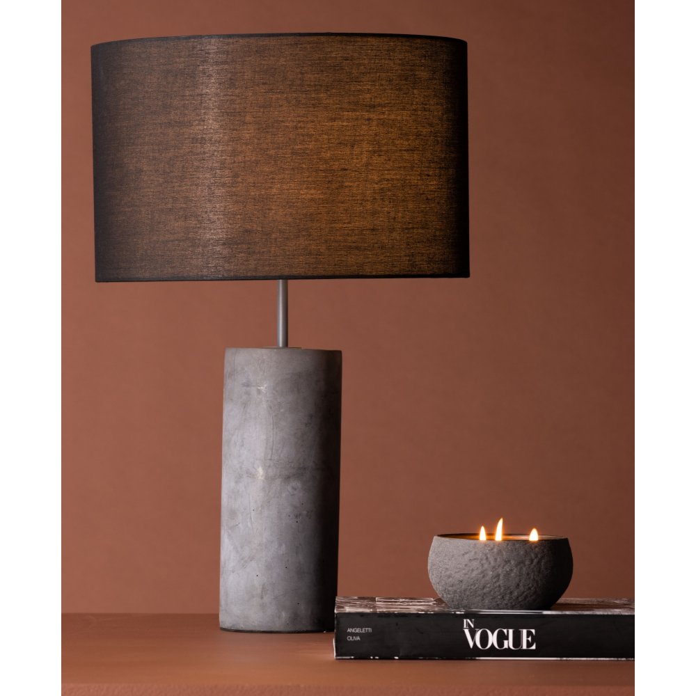 Nancy bordlampe - Grå/sort - Bordlamper
