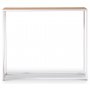 Cliff konsolbord 90 x 75 cm - Hvid / Sildeben eg