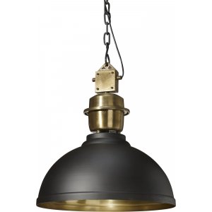 Manchester loftlampe - Sort/messing - 52 cm