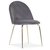 Plaza velvet stol - Gr/messing