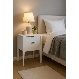 Sunderland sengebord - Hvid Sunderland sengebord - Hvid