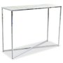 Palasso konsolbord - Krom/lys marmorering