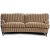 Howard Sir William buet sofa (Dun) - Mobus Darkbeige Stripe