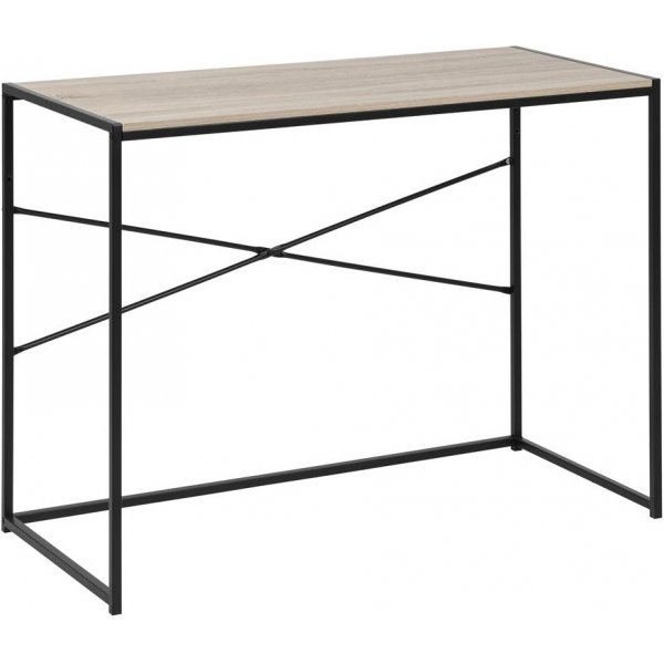 Lincoln skrivebord - Lys eg/sort