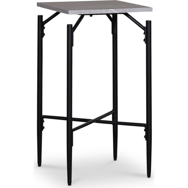 Wayne sidebord kryds - Lysegr marmor (foliering) + Pletfjerner til mbler
