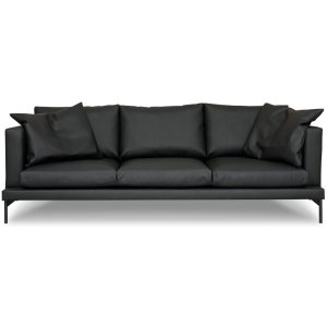 York 3-personers sofa i sort lder