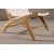 Rike loungestol - Creme PU/teak