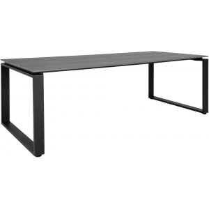 Denver spisebord - Gr/sort - 220x100 + Pletfjerner til mbler