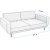 Berjer 3-personers sovesofa - Creme/eg