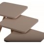 Triple batch bord 34 x 34 cm - Cappuccino