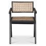 Strmsberg stol - Sort mahogni/rattan