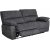 Coventry 3-personers hvilesofa med elektrisk mekanisme - Gr mikrofiber