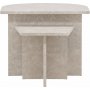 Sala sofabord 40/60 x 40/60 cm - Beige marmor look