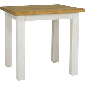 Vimle spisebord 80 cm - Brun/hvid