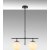 Rosenrd loftslampe 10755 - Sort/hvid