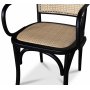 Malmby stol bjet tr - Sort/rattan + Pletfjerner til mbler