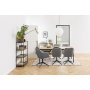 Seaford konsolbord med skuffer 100 x 35 cm - Eg/sort